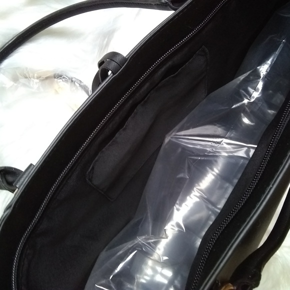 structured crosshatch tote bag